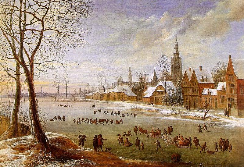 Daniel van Heil The Pleasures of Winter Germany oil painting art